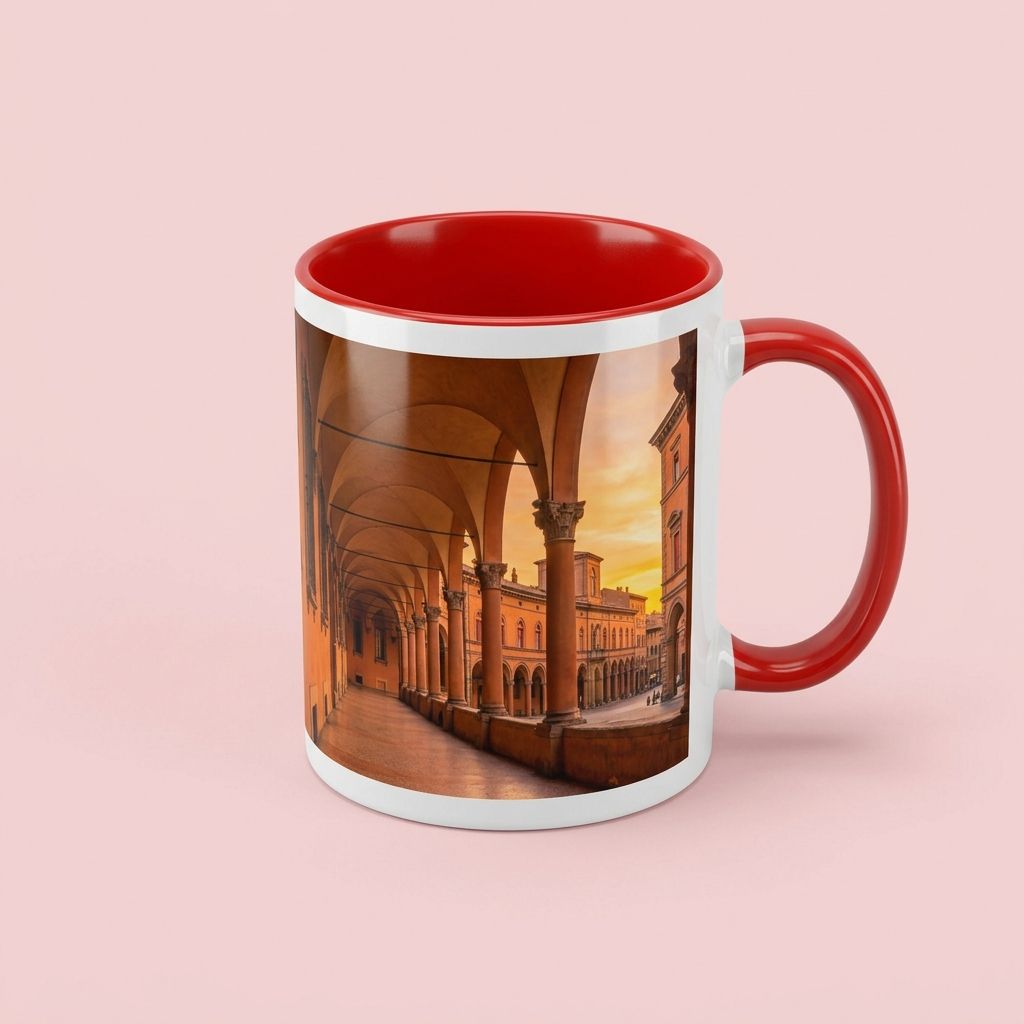 Tazza con la foto dei portici di Bologna